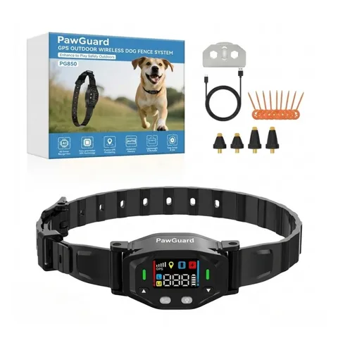 PawGuard 850 GPS fence: box, collar and kit