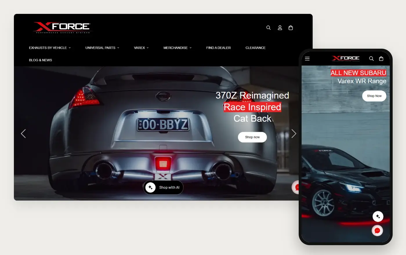 XForce homepage on a laptop and a phone, 19 October 2026