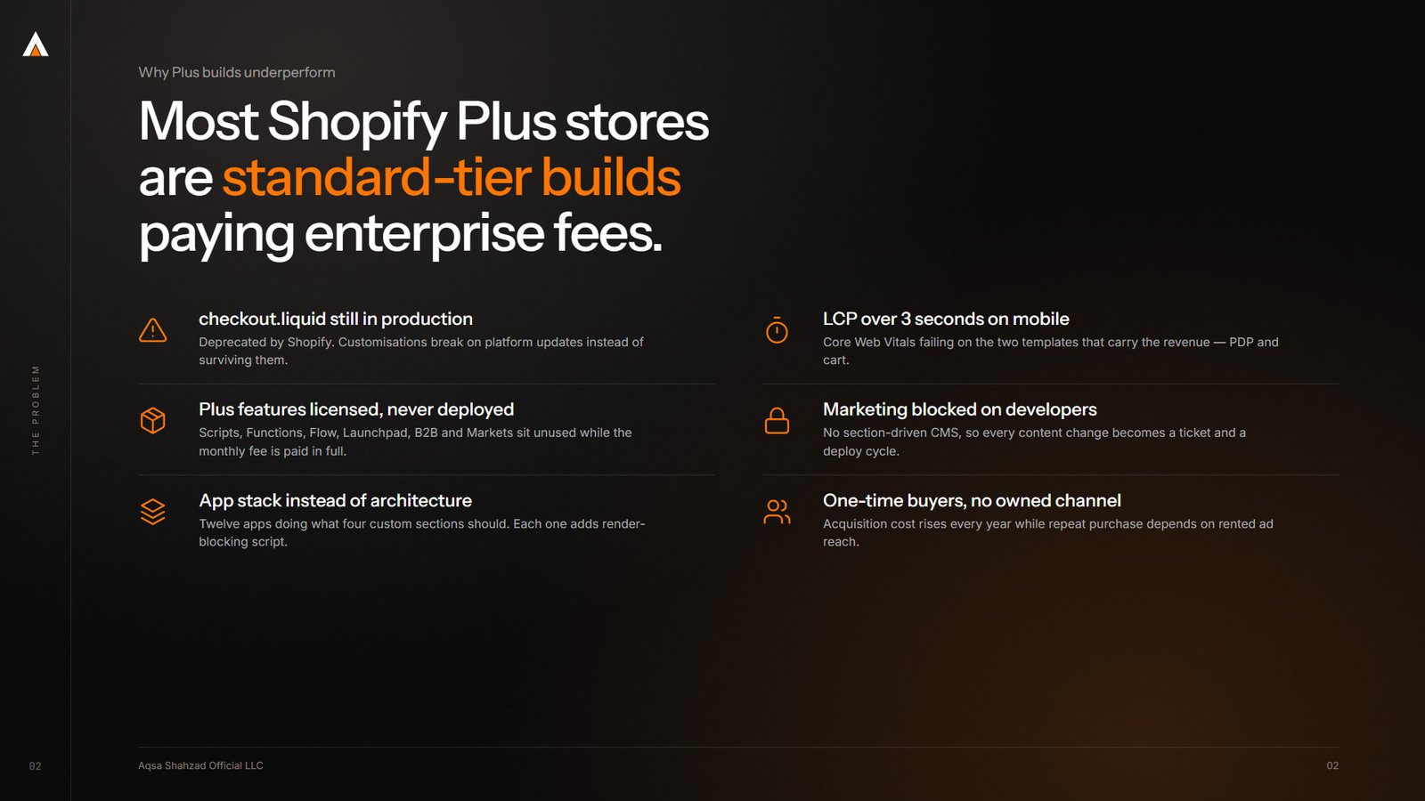Capabilities deck, slide 2 of 17