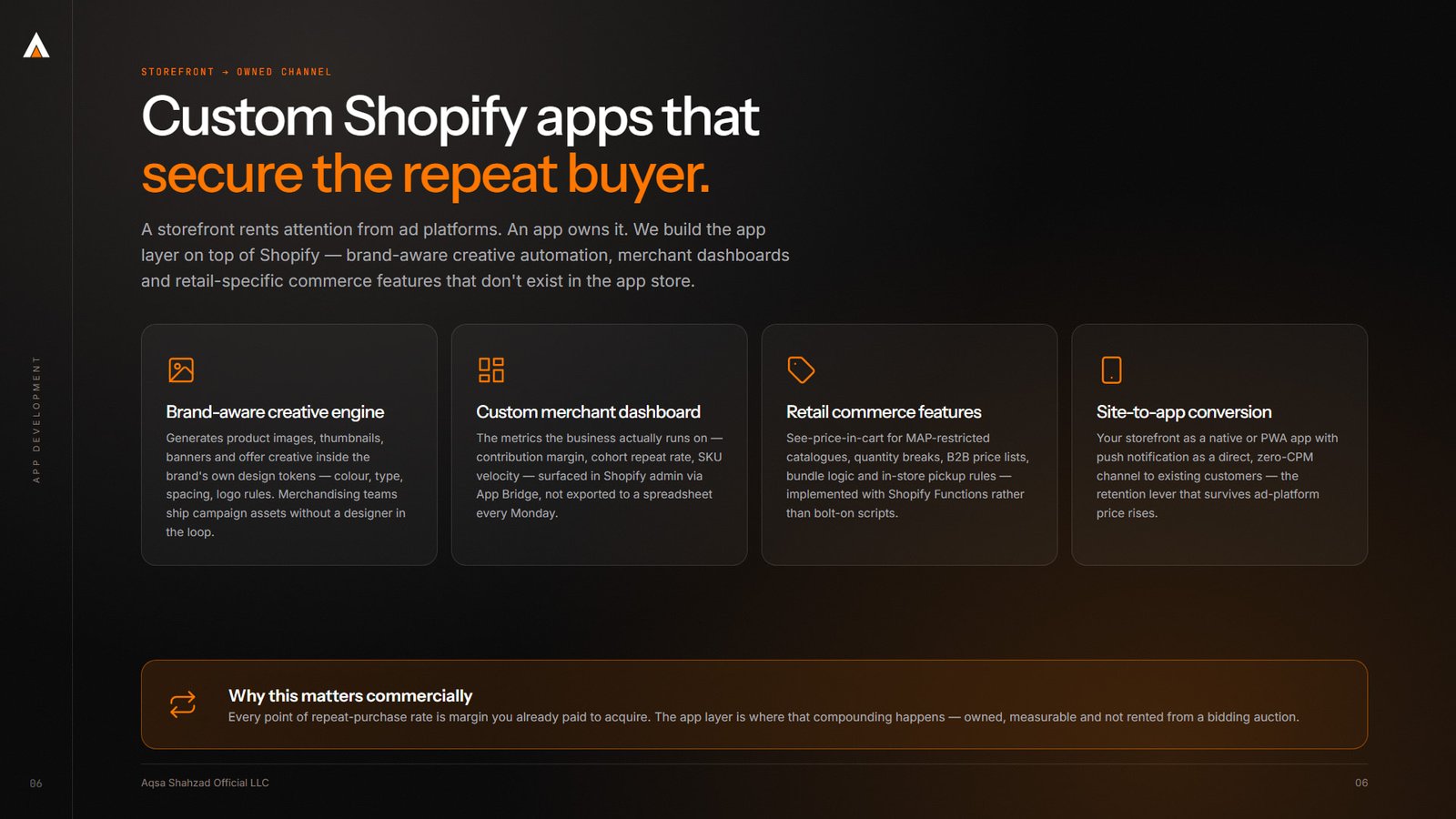 Capabilities deck, slide 6 of 17